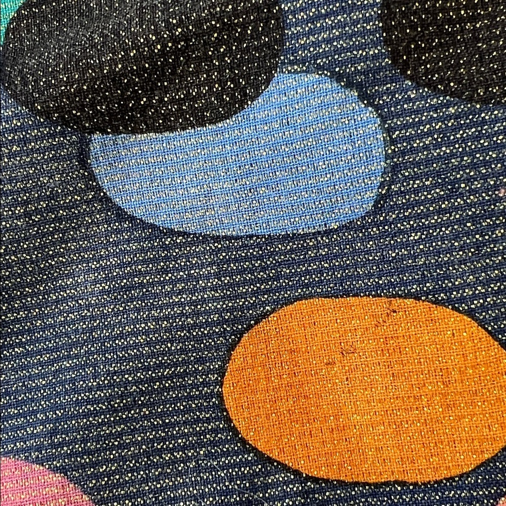 Pink Chicken Navy metallic dot tassel dress 3T colorful sparkle - Picture 4 of 10